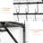 Metal Rectangle Wall Mounted Pot Rack-1834453716