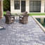 30 carreaux de terrasse entrecroisés à motif rayé, plancher de bois franc d'acacia carré 12 po x 12 po-114218348