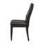 Chaises rembourrées en tissu noyer foncé et gris (de 2) pour salle à manger - 2 confortables avec structure de siège de style moderne