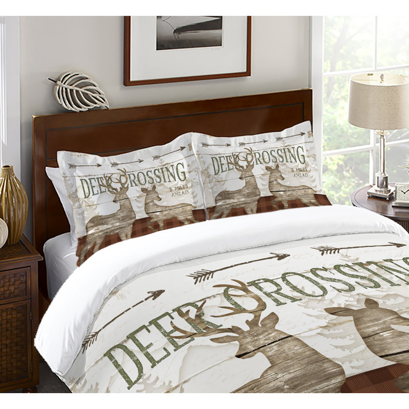 Deer Crossing Microfiber / Microsuede Pillow Sham, Standard/Twin