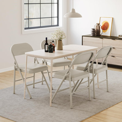 Fabric Padded Folding Chair Set