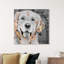 « love golden retriever », impression sur toile tendue-16375998-66813065