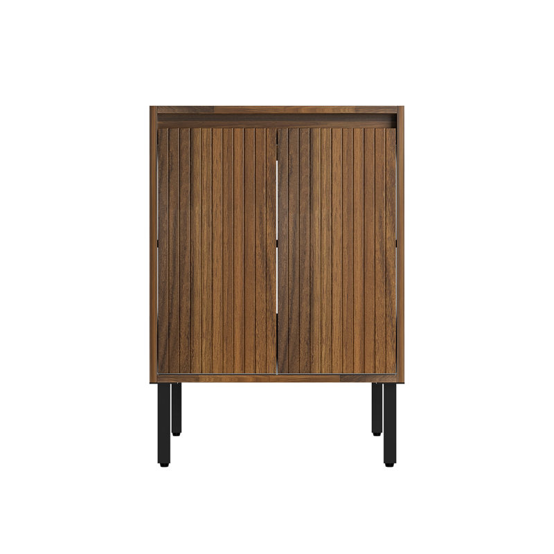 Meuble-lavabo modulaire Valdren de 24 po, noyer seulement