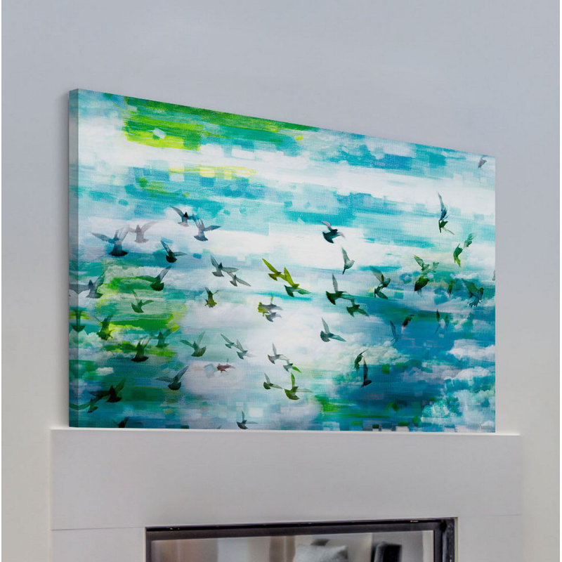 " Marsh " Painting Print, 12" H x 18" W x 1.5" D
