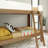 Bellmont Twin over Twin Solid Wood Standard Bunk Bed, White/Pecan-1236038725