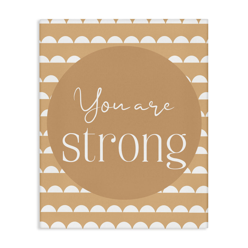 «You Are Strong Sentiment», conception par Christine Simpson Art, H 48 po x l 36 po