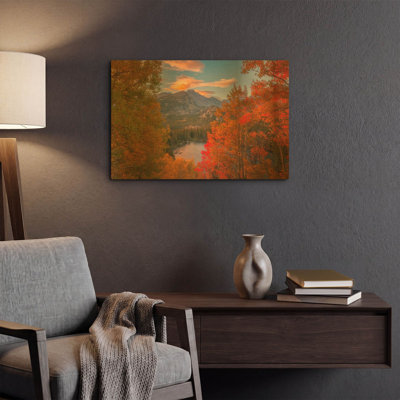 « Automne » par Darren White, tableau mural en métal doré, 61 x 41 cm