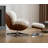 Jocelynne Upholstered Swivel Club Chair with Ottoman-105480019