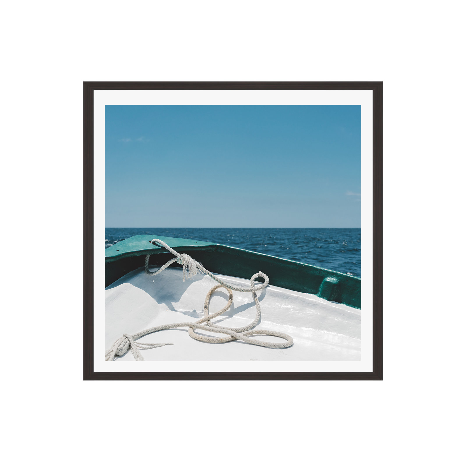 Beyond The Sea 1 by Bethany Young Photography, 20" H x 20" W x 0.75" D, Espresso Single Picture Framed, Yes