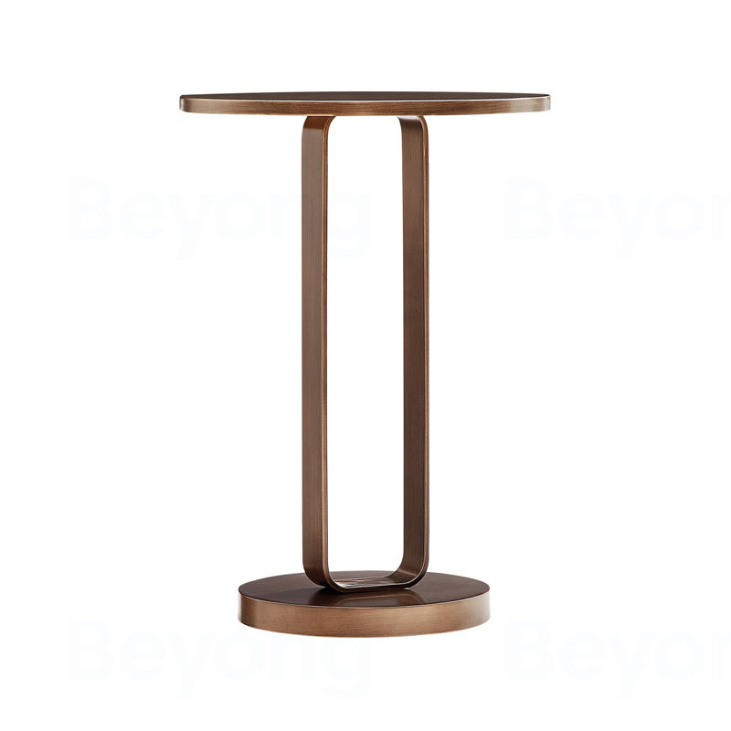 Table d'appoint ronde en bronze antique Tareel