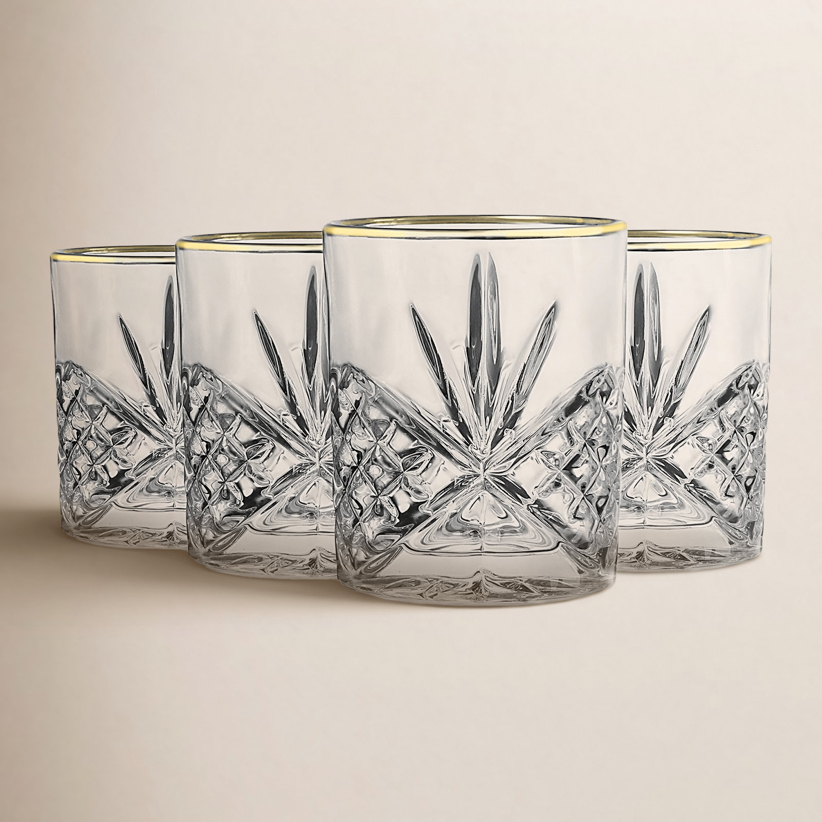 Dublin Crystal Whiskey Glass, Gold