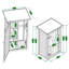6 ft. W x 5 ft. Dome Garbage Shed