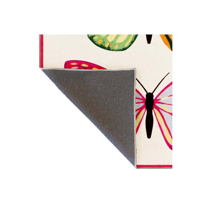 Tapis blanc tissé Mosso, 6'7" x 9'10"
