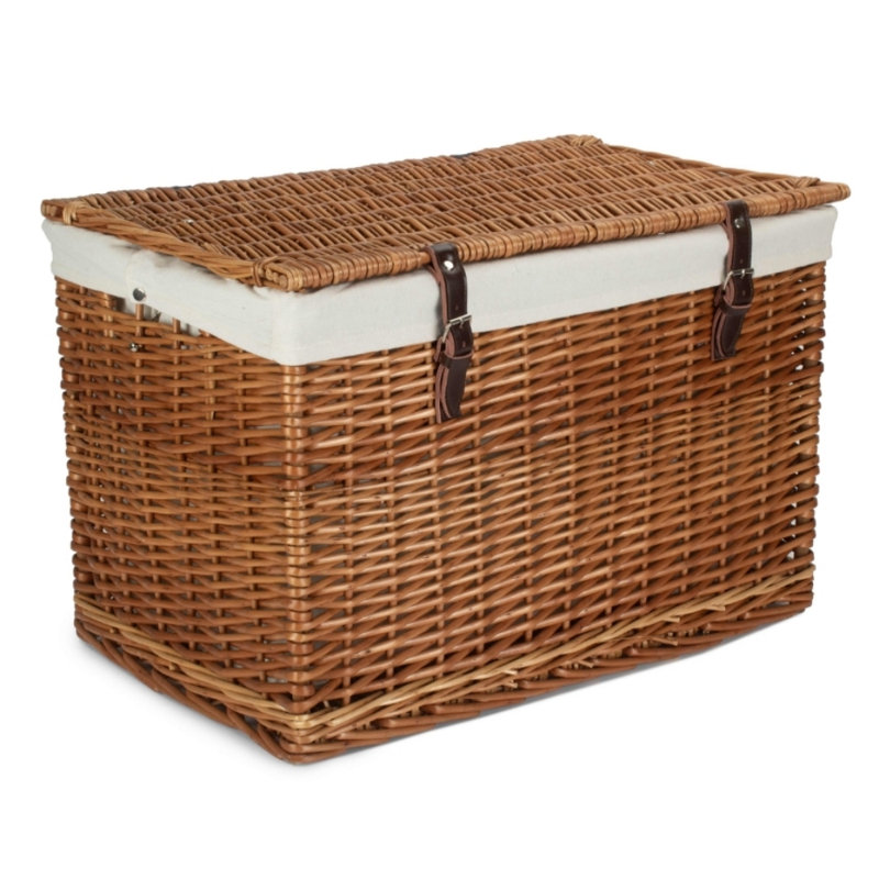 August Grove Wicker Decorative Basket, Double Steamed/White Lining 