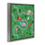 "Whimsical Dogs Map", art mural encadré flottant par Carrie Cantwell-6507369-10970919