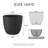18 Inch Dia Round Concrete Planter