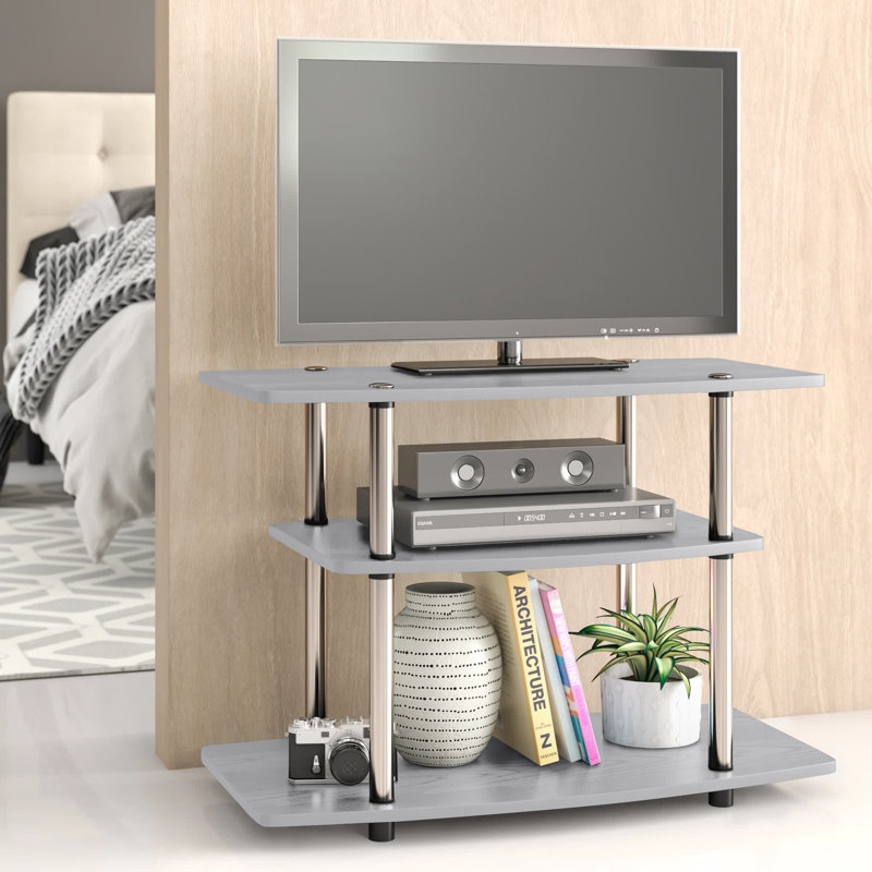Meuble télé pour téléviseur de 32 po ou moins Edwin, Gris / argent