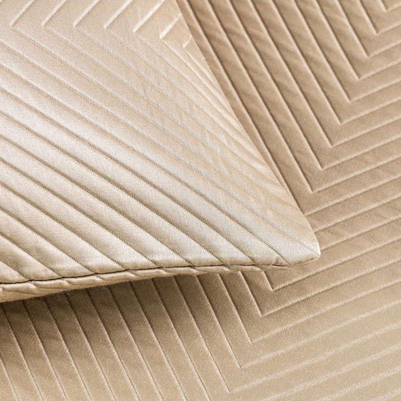 Luxury Herringbone Euro Pillow Cover, Savage Beige