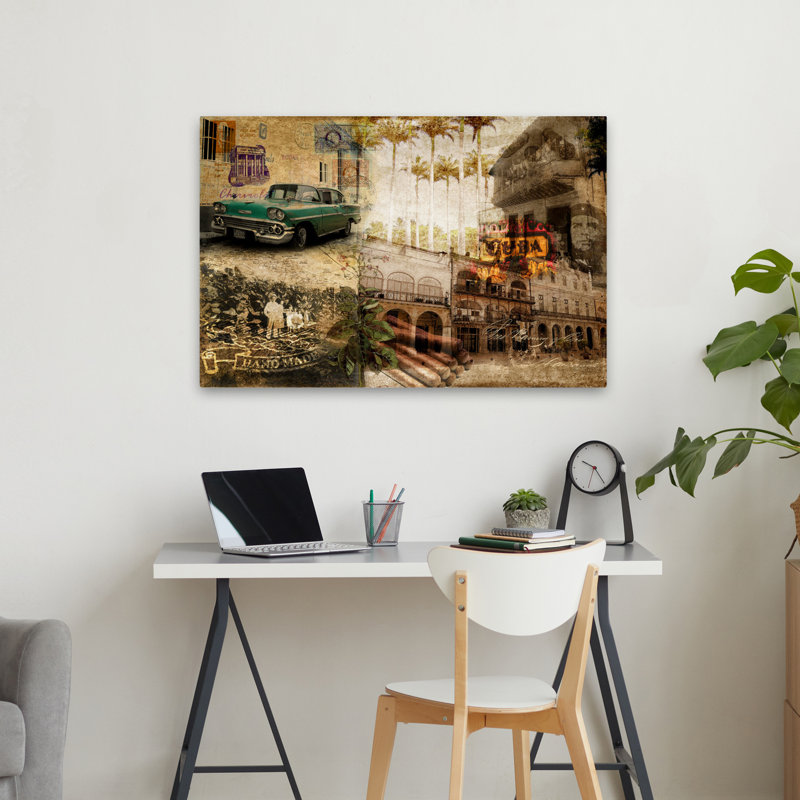 Cuba - Peuples et lieux Caraïbes, art urbain à Cuba, H 24 po x l 36 po