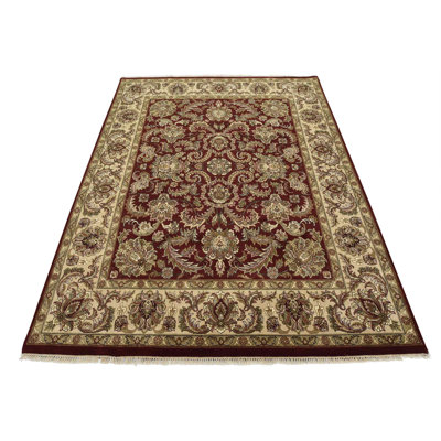 Tapis bleu unique de 3 pi 4 po x 6 pi 5 po