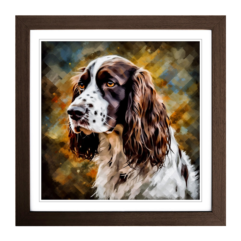 Single Picture Frame Print on Wood, Walnut