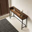 Table de canapé avec prise électrique, console