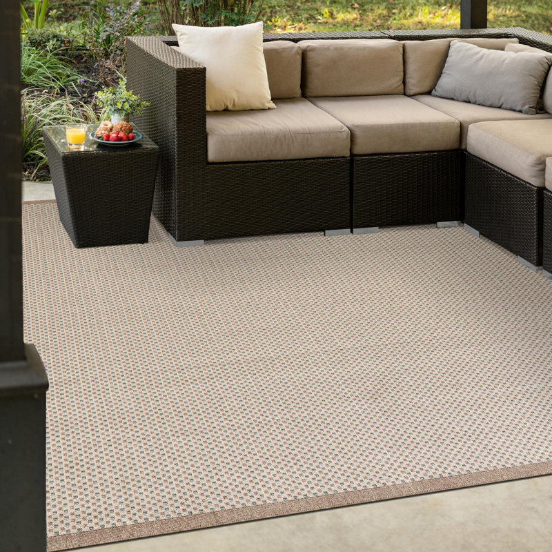 Gourlie Indoor/Outdoor Area Rug, Square 7'10"