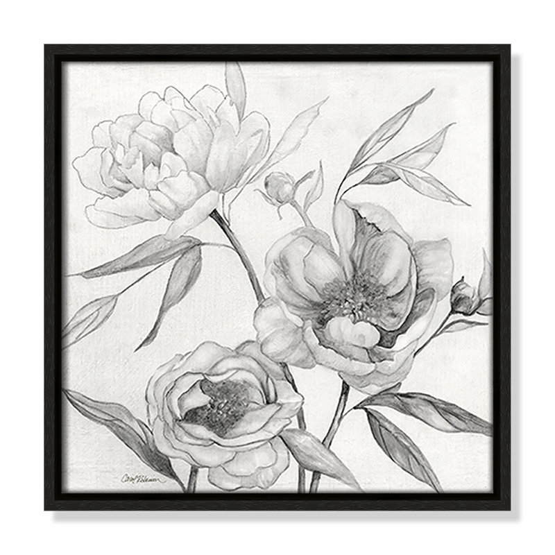 Collection Linen Peony, Espresso, H 13,5 po x l 13,5 po x P 2 po