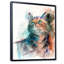 Petit chat gris aux yeux bleus - reproduction sur toile-67394455-67394447