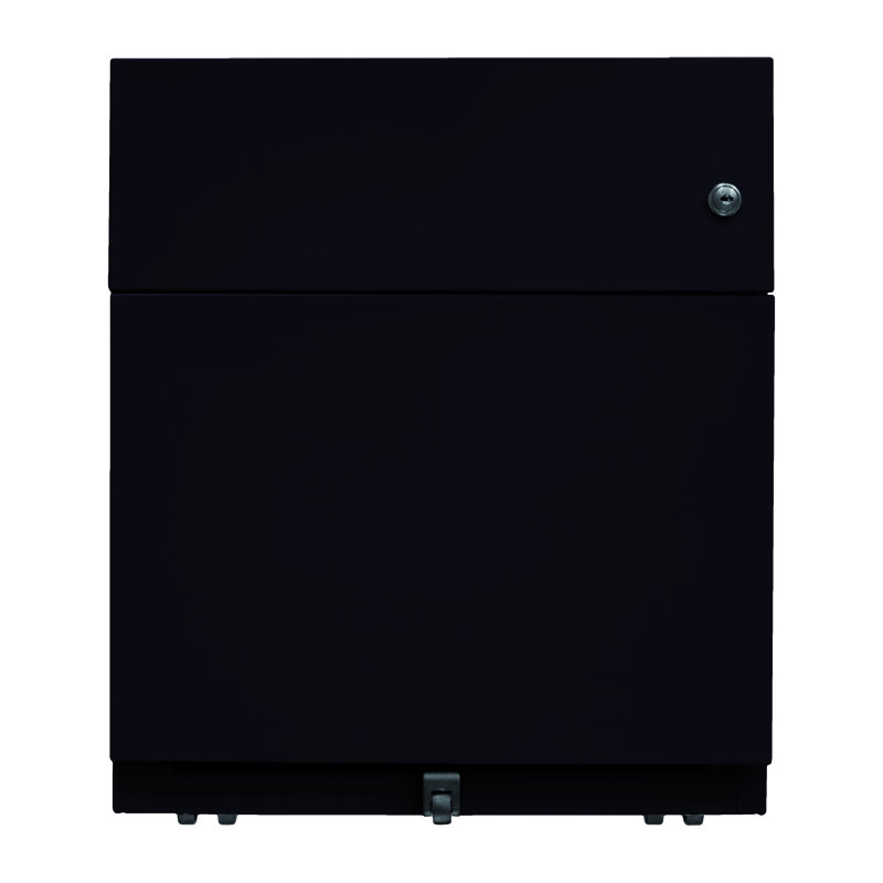 Note 42cm Wide 2 -Drawer Mobile File Cabinet, Black