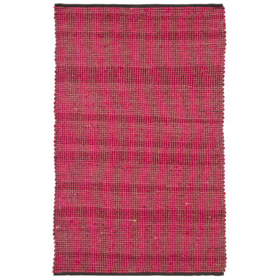 Tapis de zone rouge à rayures Politte