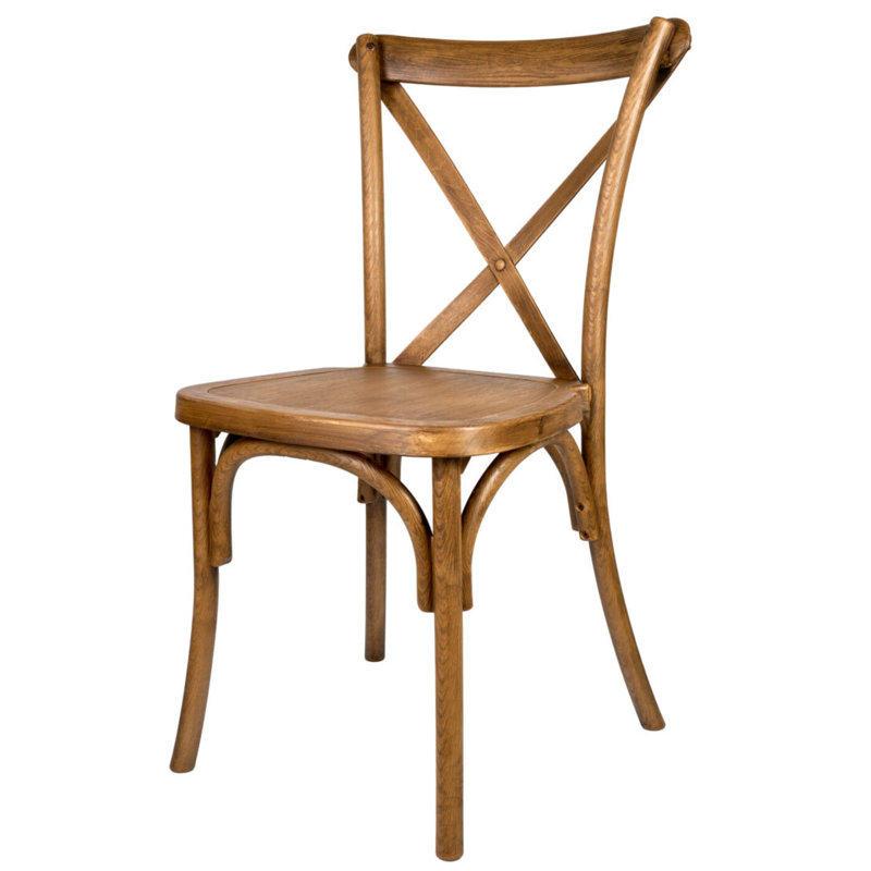 Crossback Chair ToughResin By Chivari, Chestnut