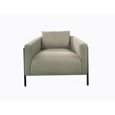 Stylish Accent Chair With Rope Designed Exterior And High-Density Cushions For Ultimate Comfort And Durability.
