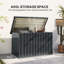 CLIY 66cm W Steel Deck Box in Grey