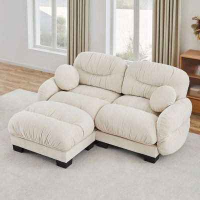 Canapé modulaire en tissu chenille
