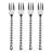 Silver Tear Cocktail Fork