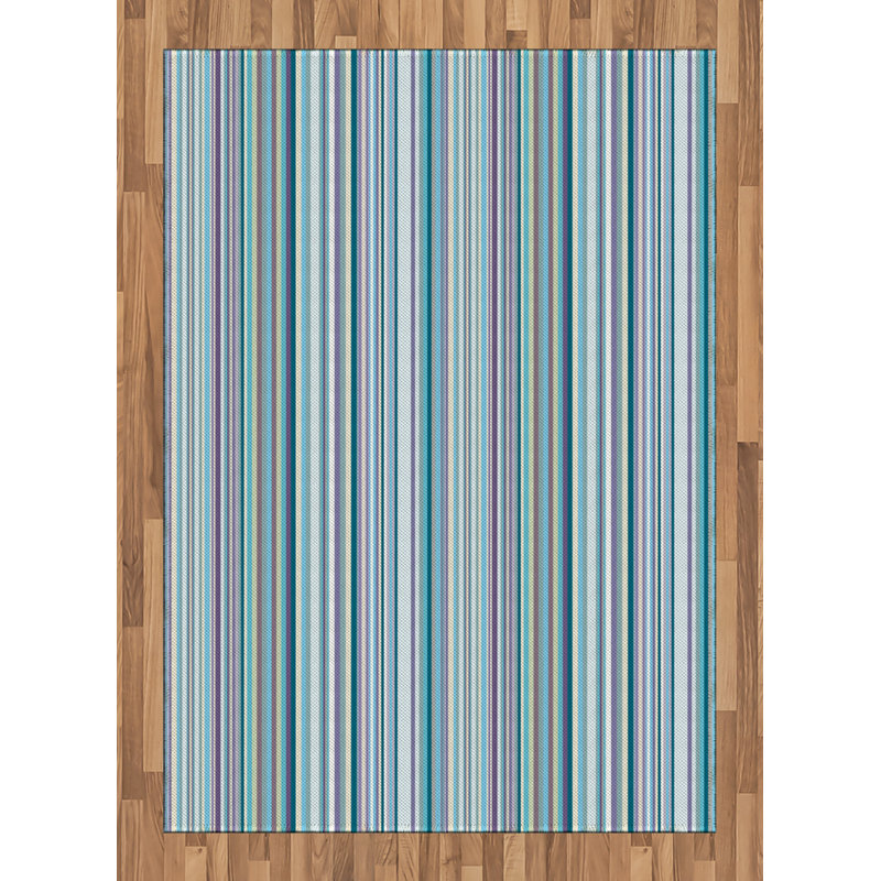 Crawfordville Striped Hand Woven Area Rug, Rectangle 120 x 180cm