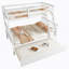 Lit simple au-dessus d'un lit double en bois avec lit gigogne-1258164883