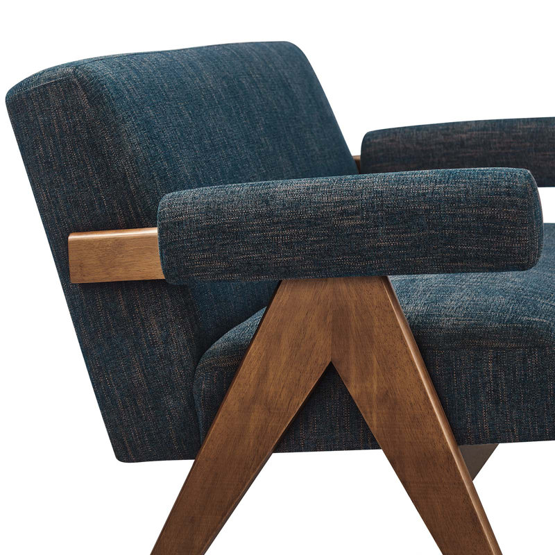 Modway Lyra 59'' Loveseat, Navy Revolution Performance Fabrics