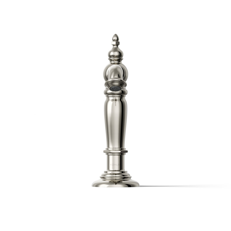 Robinet de salle de bain à large entraxe avec bonde Artifacts®, Nickel poli éclatant