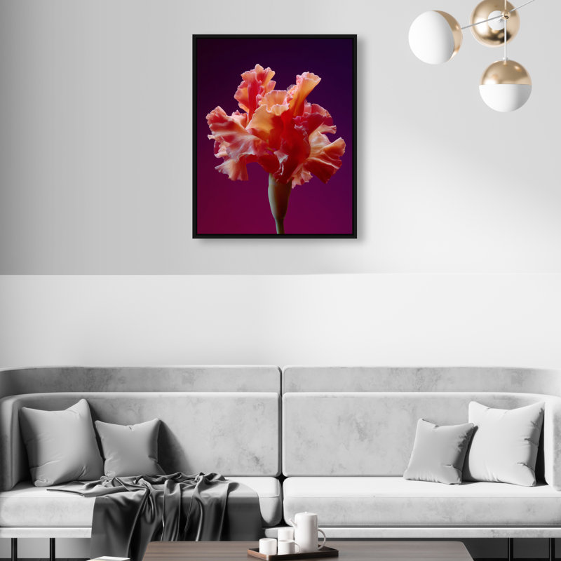 Taffeta Twilight I Print by Oliver Gal, 17"H x 21"W, Black Floater Frame