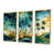 Toile avec cadre flottant or