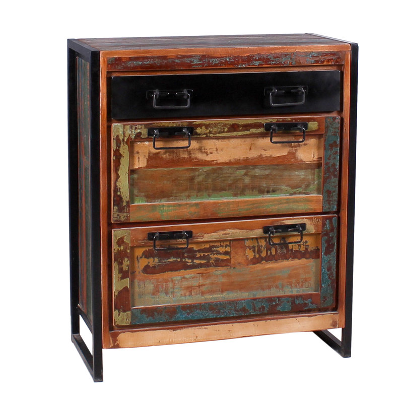 Esha Solid Wood Shoe Storage Cabinet