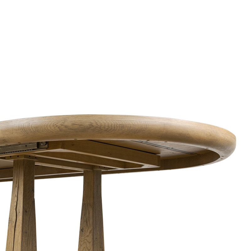 Godric Oval Extension Dining Table-Drifted Oak Veneer