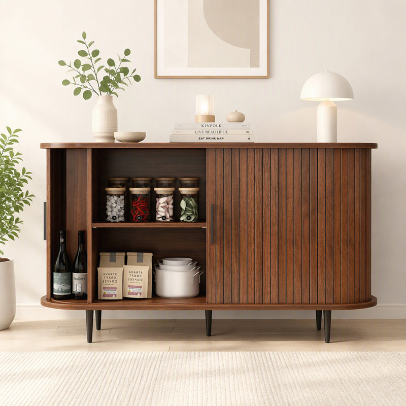 Storage Sideboard with Sliding Door
