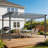 Aluminum Pergola with Retractable Canopy-90613900-90613905