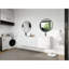 Double Vanity Cabinet And Sink, 70.7 Inch Plywood, Modern Floating Bathroom