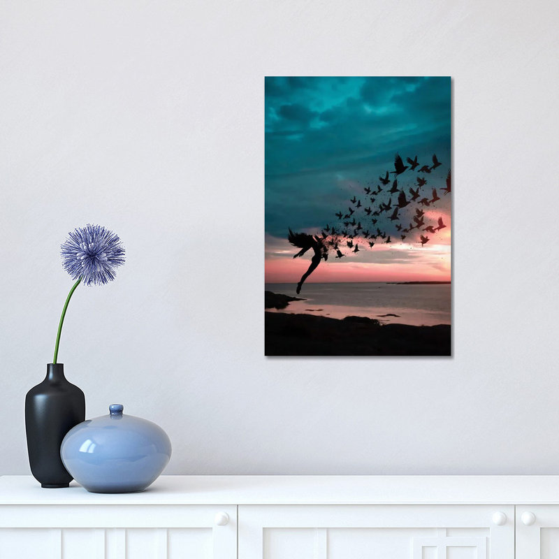 Freedom 1 Piece Wrapped Canvas Wall Art, 30.48 cm H x 45.72 cm W