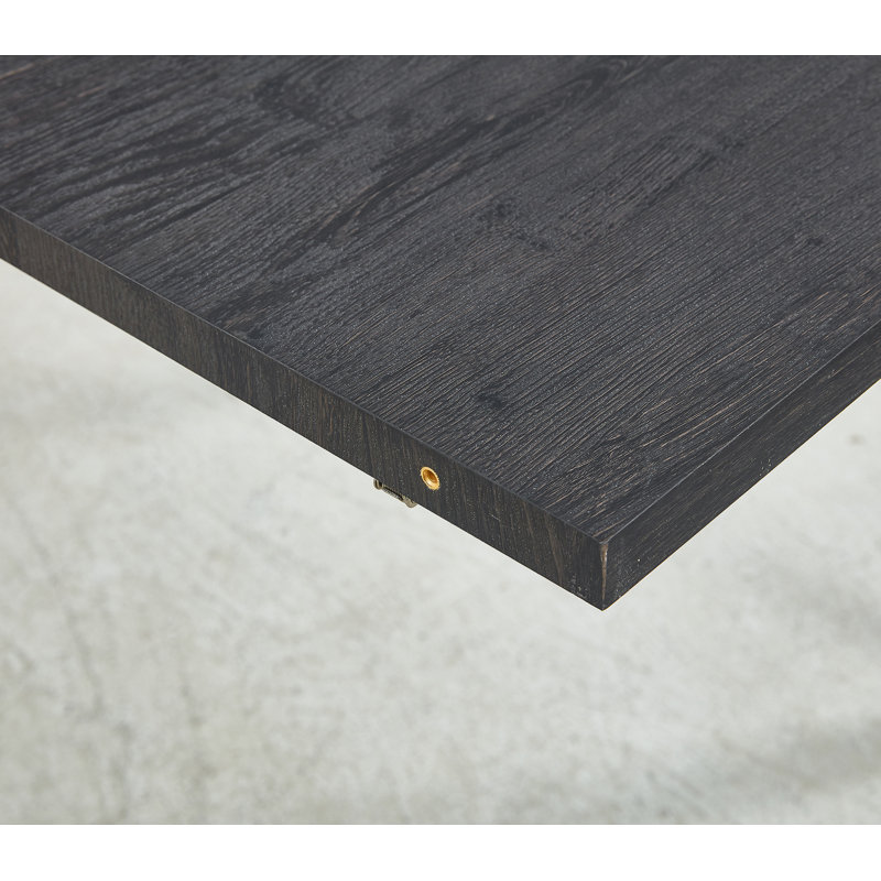 Extendable Table,Dining Table,Office Table,Coffee Table,Metal Leg,Mdf Top,100/140/180X100X75Cm,Black  Color, Black