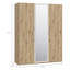 3 Door Manufactured Wood Wardrobe